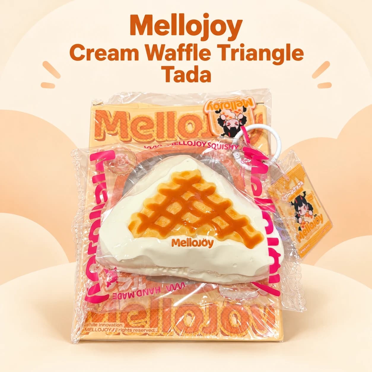 Mellojoy Cream Waffle Triangle Tada – Squishy bánh waffle tam giác