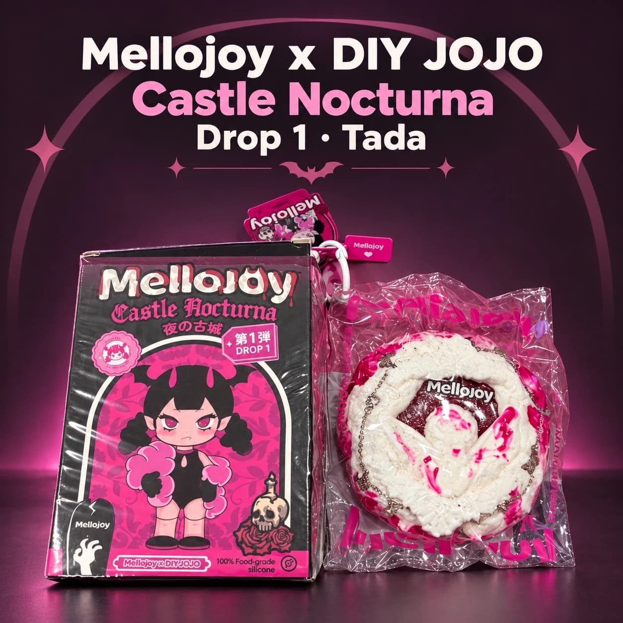 Hộp mù Mellojoy x DIY JOJO Castle Nocturna – Drop 1 | Squishy Tada