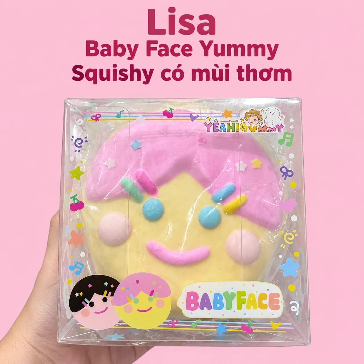 Squishy Baby Face Yummy hãng Lisa có mùi thơm