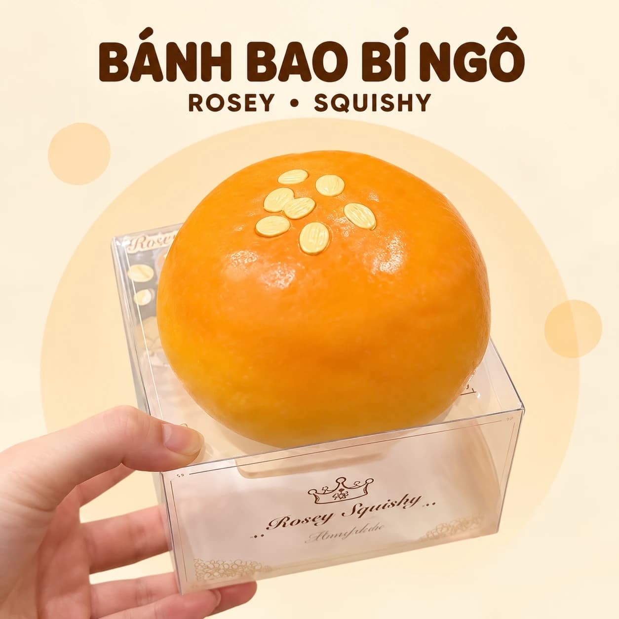 Squishy Bánh Bao Bí Ngô Rosey
