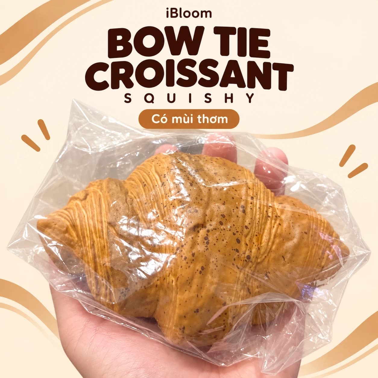 Squishy Bow Tie Croissant iBloom có mùi thơm