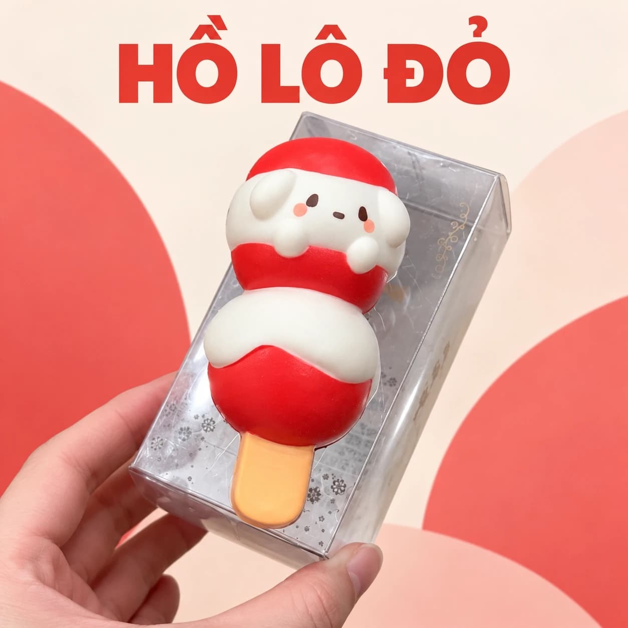 Squishy hồ lô đỏ trắng hình nhân vật