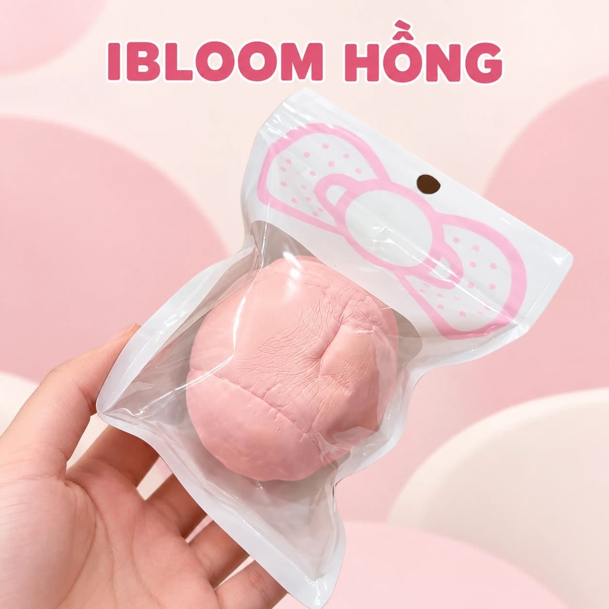 Squishy ibloom màu hồng – còn thơm