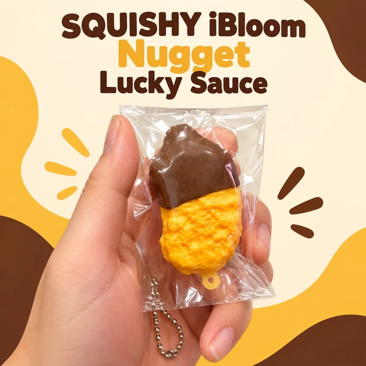 Squishy iBloom Nugget Lucky Sauce – Đồ chơi mô phỏng nugget