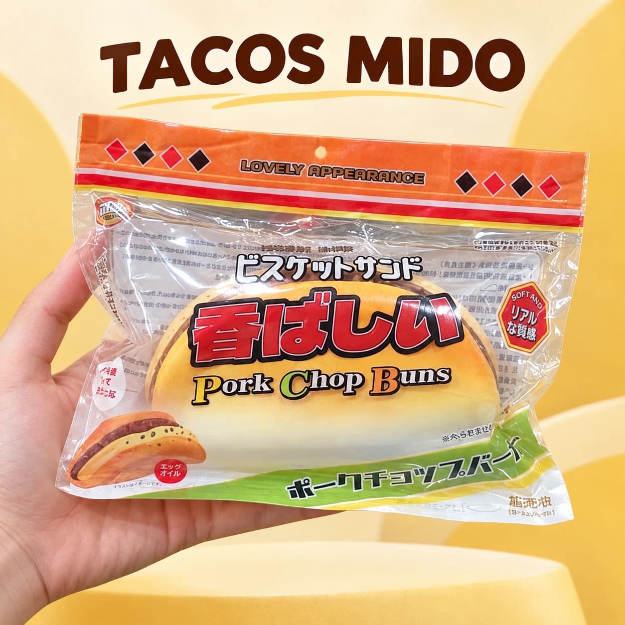 Squishy Tacos mido hình bánh kẹp