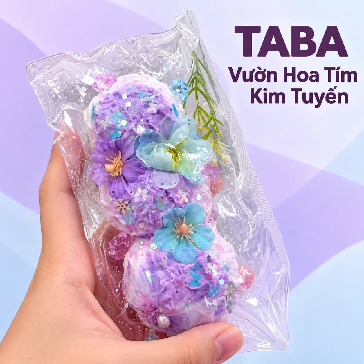 Taba Vườn Hoa Tím Kim Tuyến