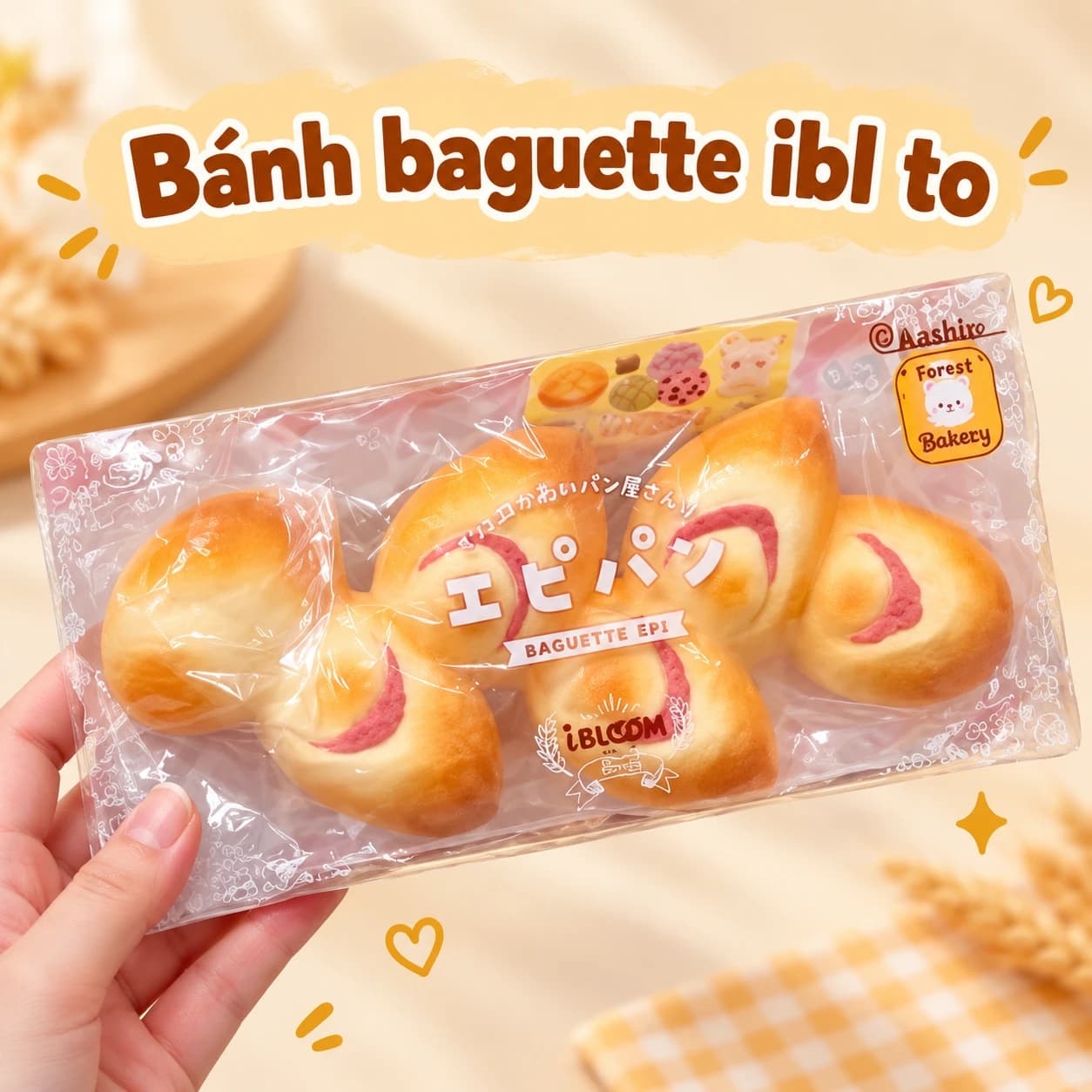 Bánh baguette ibl to — Đồ chơi squishy hương bánh