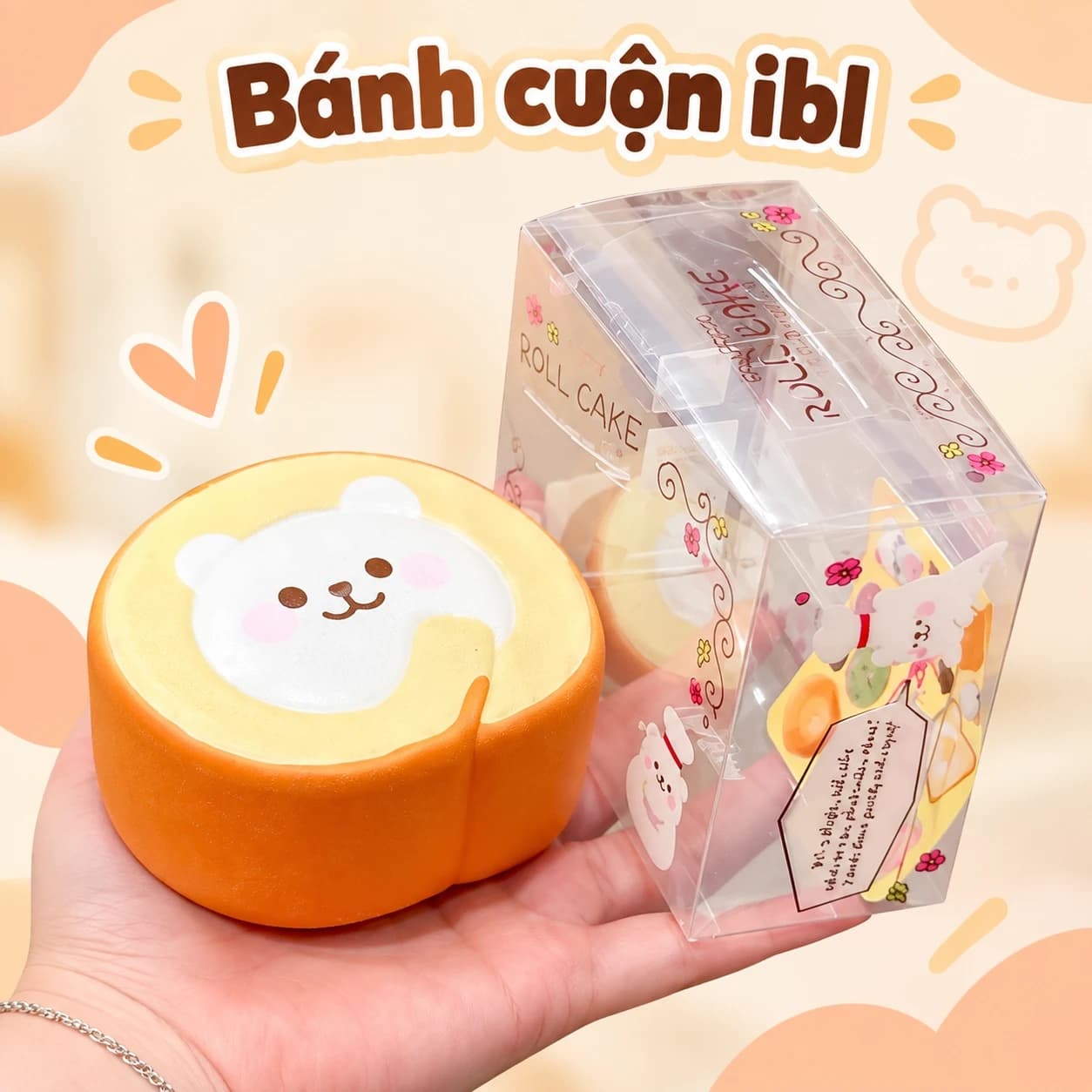 Bánh cuộn ibl — Đồ chơi squishy hương bánh ngọt
