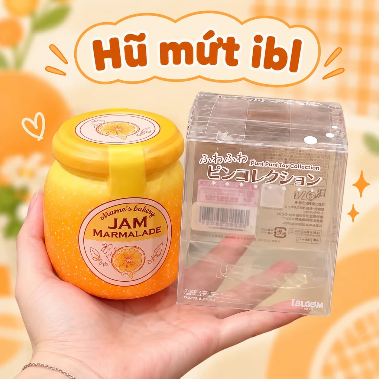 Hũ mứt ibl — Đồ chơi squishy hương cam