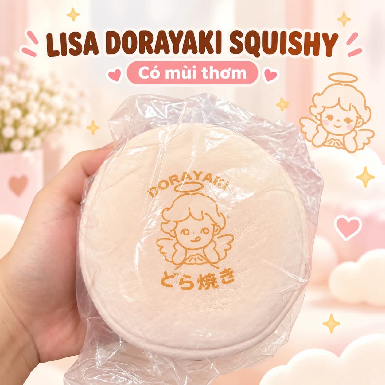 Squishy Bánh Dorayaki Lisa Thiên Thần Có Mùi Thơm