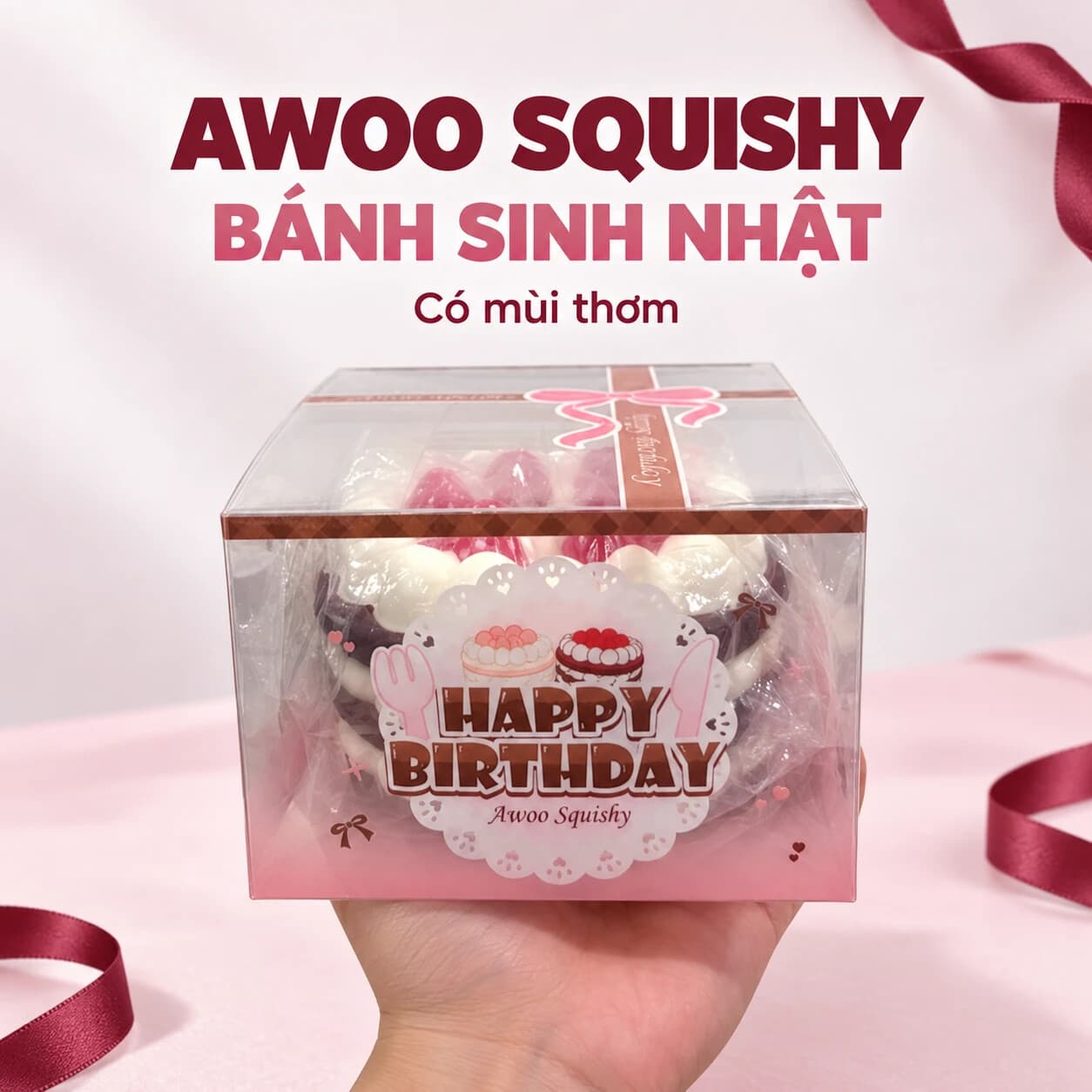 Squishy Bánh Sinh Nhật Awoo Squishy Có Mùi Thơm