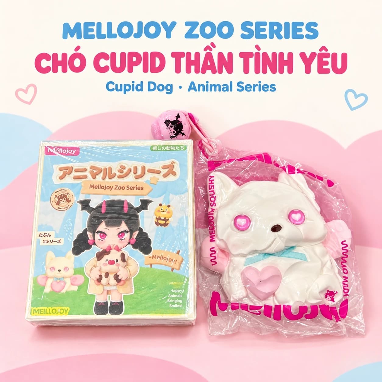 Đồ chơi Taba Mellojoy Chó Cupid Thần Tình Yêu – Zoo Series